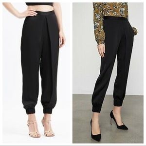BcbgMaxazria Wrap-Front Relaxed Skinny Jogger Pant